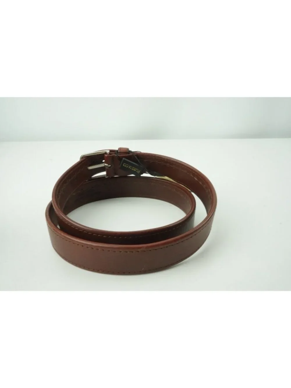 Rubinacci Brown Leather Made in Italy Sz 85 BRAND NEW